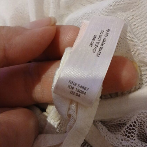 Victoria's Secret Babydoll lingerie size 36B like new, white