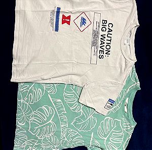 2 Κοντομάνικα μπλουζάκια για αγόρια  και τα δυο μαζί