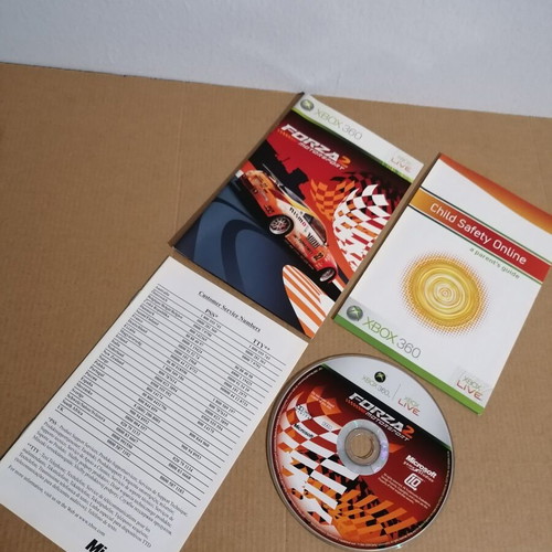 Forza Motorsport 2 Xbox 360 manual and broken disc