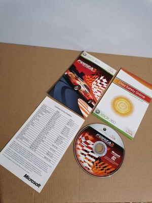 Forza Motorsport 2 Xbox 360 manual and broken disc