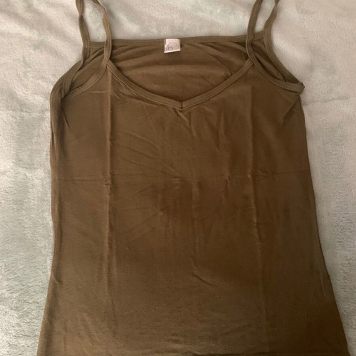 Fitted blouse used, size M, green