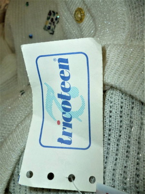 Tricoteen 90s knitted cardigan new, size L