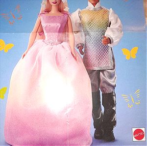 Αφισα της Mattel με την Barbie και τον Κεν απο το περιοδικό