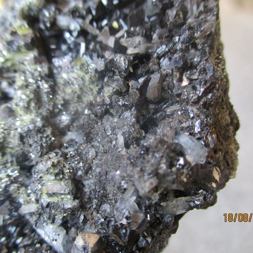 Galena mineral specimen, lead sulfide with silver traces
