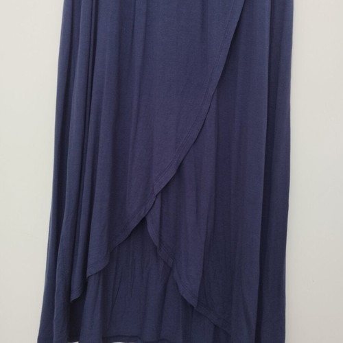 Celestino long blue elastic asymmetric skirt like new, size L