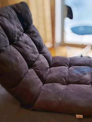 Gamer Floor Chair Folding Reclining Like New Brown