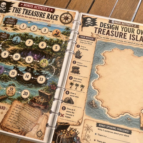 Escape Island interactive puzzle book for kids 9+ new