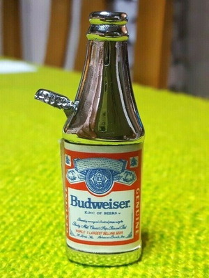 Vintage Budweiser μεταχειρισμένος μεταλλικός αναπτήρας αερίου