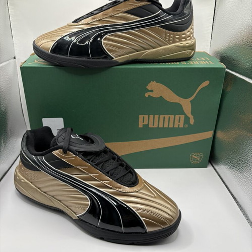 Puma Goalgetter sneakers women's size 39 new black gold