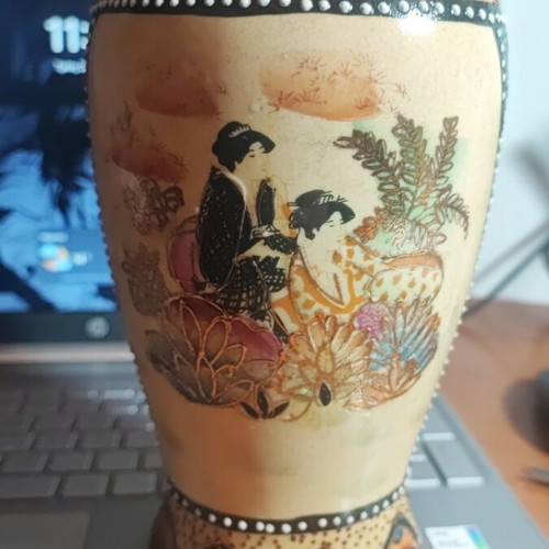 Satsuma vase like new, Chinese 20×9cm