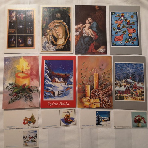 Christmas cards new, pack of 15 large and 5 small