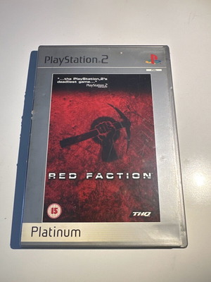 PS2 game Red Faction platinum used