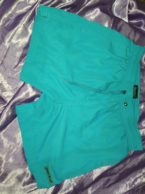 Paco & Co men's swim shorts small used, blue