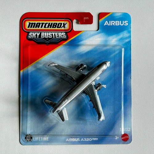 Matchbox Sky Busters Airbus A320 Neo airplane new, sealed