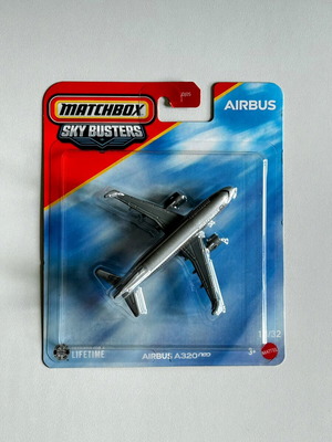 Matchbox Sky Busters Airbus A320 Neo airplane new, sealed