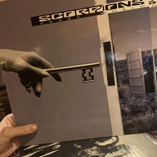 Scorpions Crazy World LP used, 1990 hard rock album