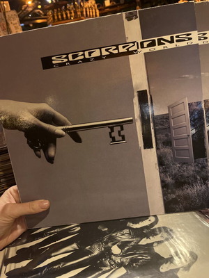 Scorpions Crazy World LP used, 1990 hard rock album