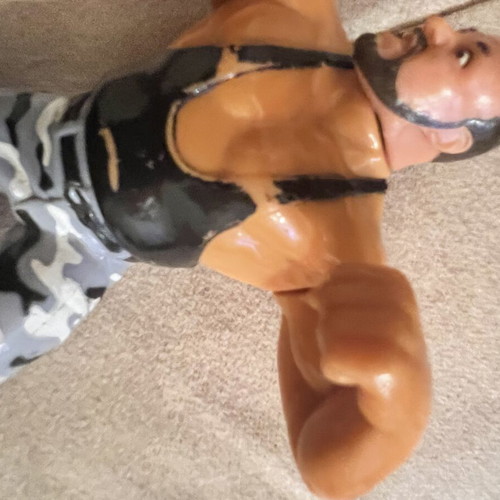WWF Hasbro Bushwhacker Butch figure used collectible