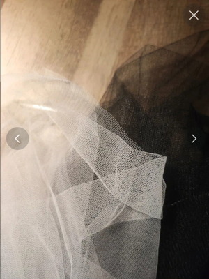 Tulle fabric black and white for crafts new