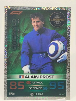 Συλλεκτική κάρτα Alain Prost Emerald Limited Edition F1 σαν καινούργιο