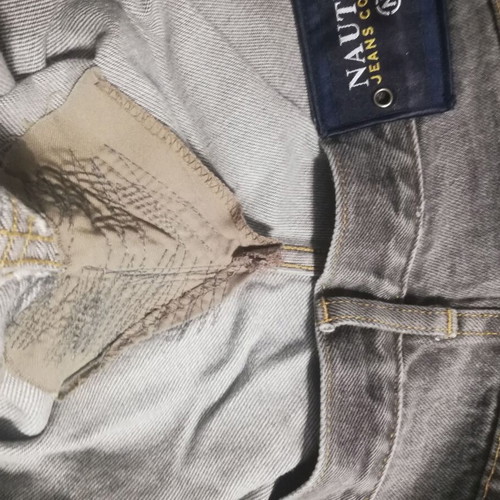 Nautica jean pants used, gray, size 32, loose fit
