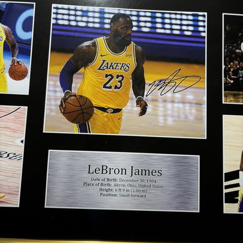 LeBron James Signed Replica Poster new, Lakers memorabilia