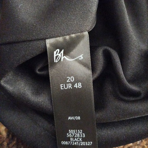 BHS Women's Black Dress with Bow and Belt like New