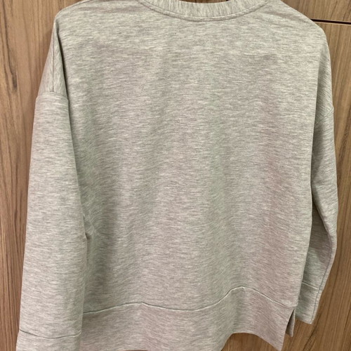 Stradivarius women's long-sleeve blouse used, gray, size S