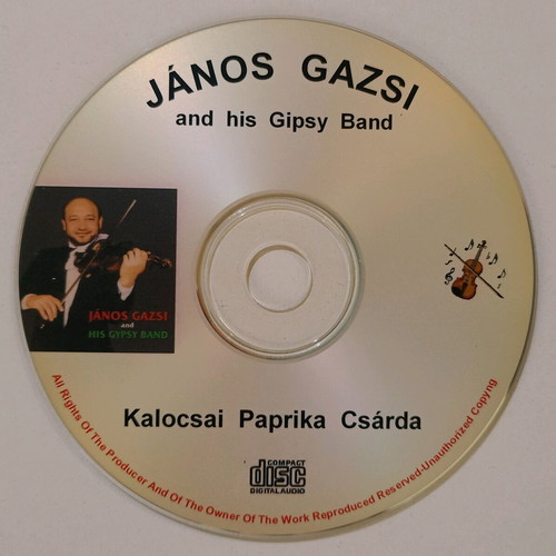 Janos Gazsi & His Gypsy Band CD used, Kalocsai Paprika Csarda