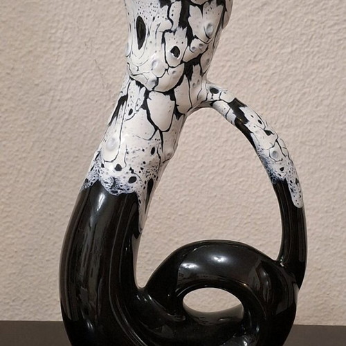 Vintage ceramic vase style Vallauris 28cm like new