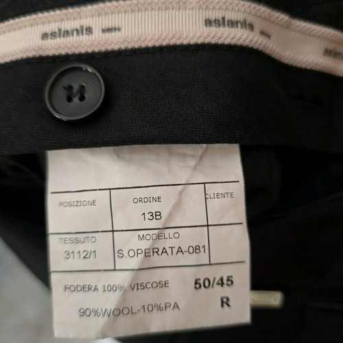 Aslanis suits like new, black