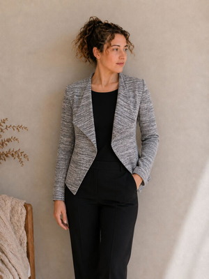 Terranova women's gray blazer XS, new