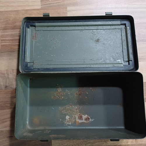 Military Metal First Aid Kit used, Klein Model