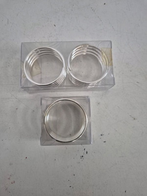 Silver-plated napkin rings set of 3