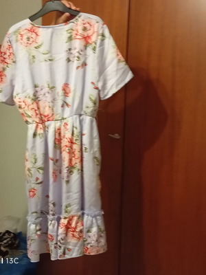 Satin dress like new, multicolored, size M
