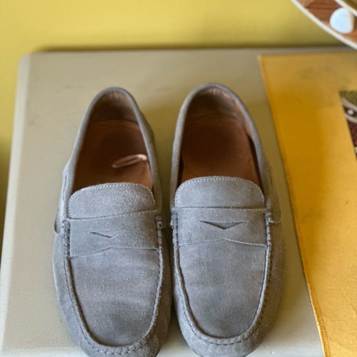 Massimo Dutti moccasins used, gray, sizes 44.5-45.5