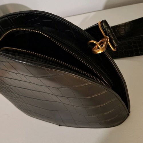 Black bag with detachable strap