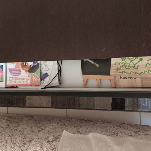 Italian-made wenge brown coffee table used with storage drawer