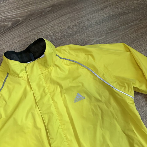Adidas ClimaProof Rain Jacket yellow, size S, new