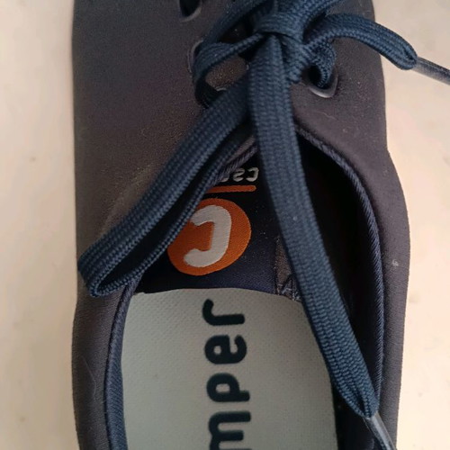 Men's athletic shoes new made from recyclable materials brown