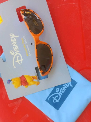 Disney tiger kids sunglasses new with orange case