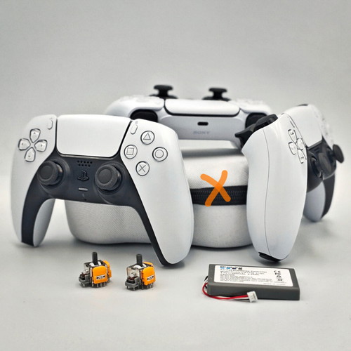 PS5 controller like new with Hall Effect sticks and 2500mAh battery