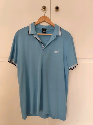 Boss shirt large blue, like new