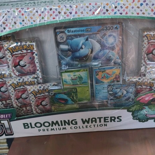 blooming waters pokemon card UNREAL 151 Premium Collection Box Opening 4 exclusive promotional cards  Bulbasaur Pokmon Blooming Waters Premium Collection