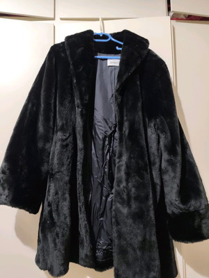 Black Artpel Collection Fur One Size like new