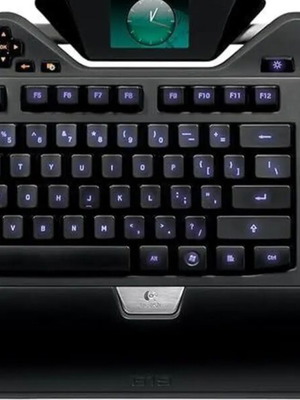 Logitech G19 Keyboard used with RGB backlight and LCD screen