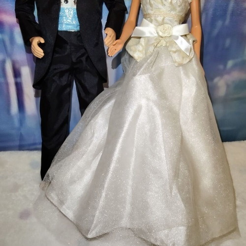 Wedding Day Barbie (1997) and Classic Groom Wedding Day Ken (1997) dolls