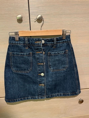 Bershka dark blue skirt new with buttons, size 32