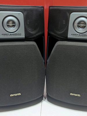 Aiwa floor-standing 3-way speakers with bass reflex like new