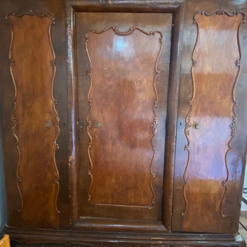 Vintage Trifylli solid wood wardrobe used